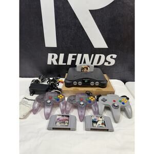 Nintendo 64 Console N64 System Bundle, 3 Controllers, 3 Games Goldeneye & Cables